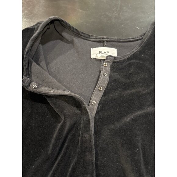 FLAX VTG 90s Y2K Velvet Black Maxi Dress Goth Jeanne Engelhart Womens Medium - Picture 4 of 10